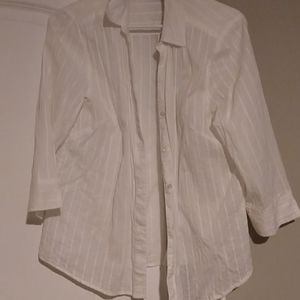 White Linen Buttondown